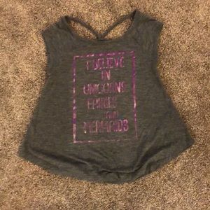 Grey I believe in unicornsfairysandmermaids shirt